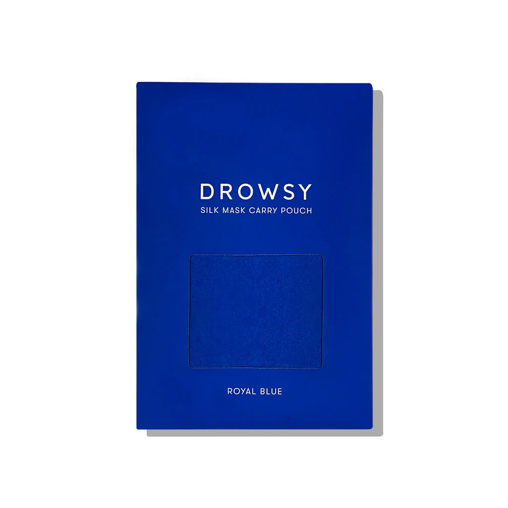 Royal Blue Silk Carry Pouch - Image 3