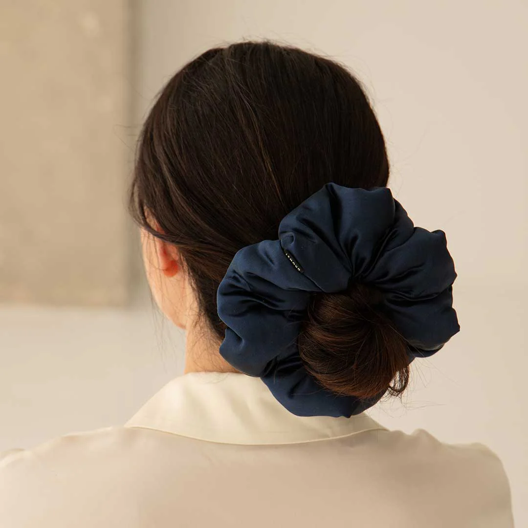 Midnight Blue - Padded Scrunchie - Image 3